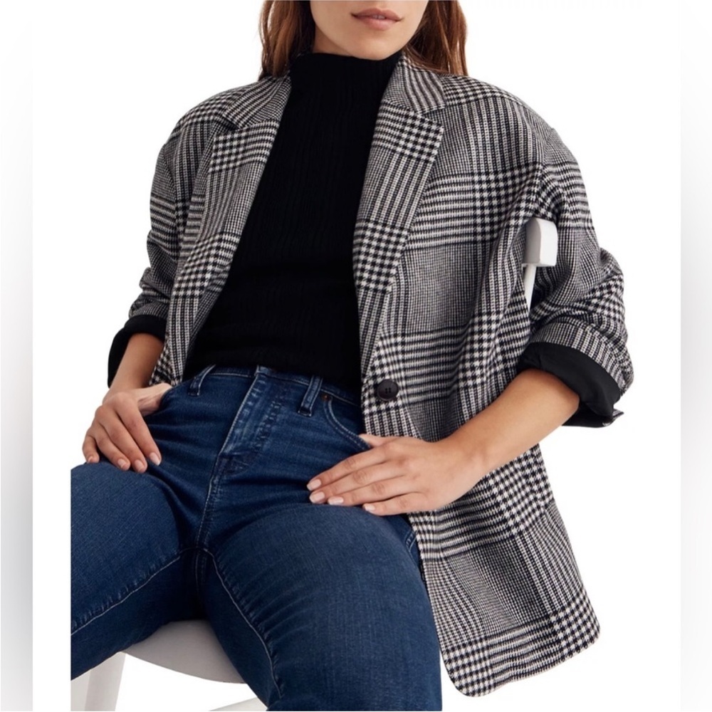 Madewell Oversized Plaid Blazer